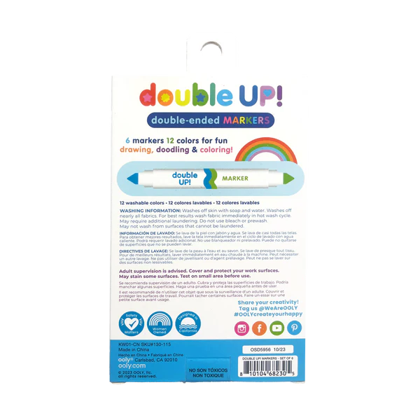 Double Up! Double-Ended Markers - Set of 6