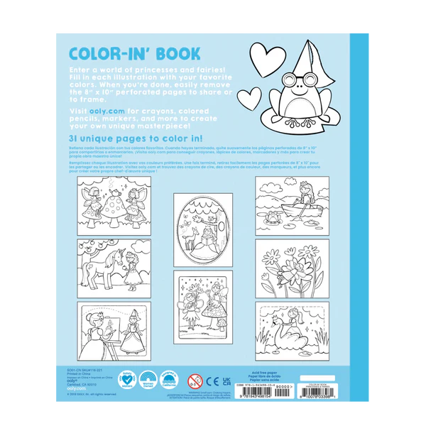 Princesses and Fairies Coloring Book