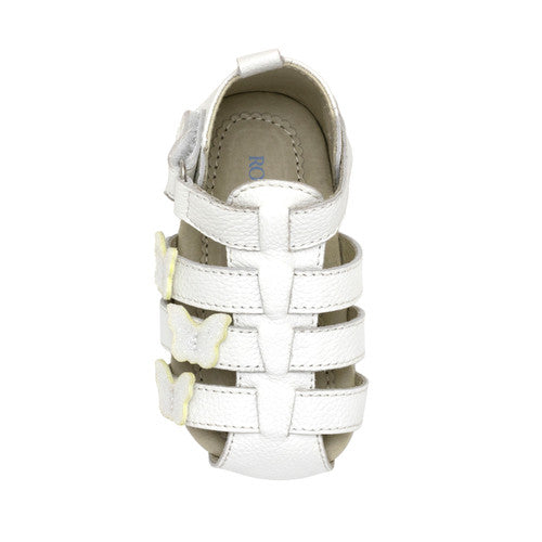 Mariposa First Kicks Sandals in White