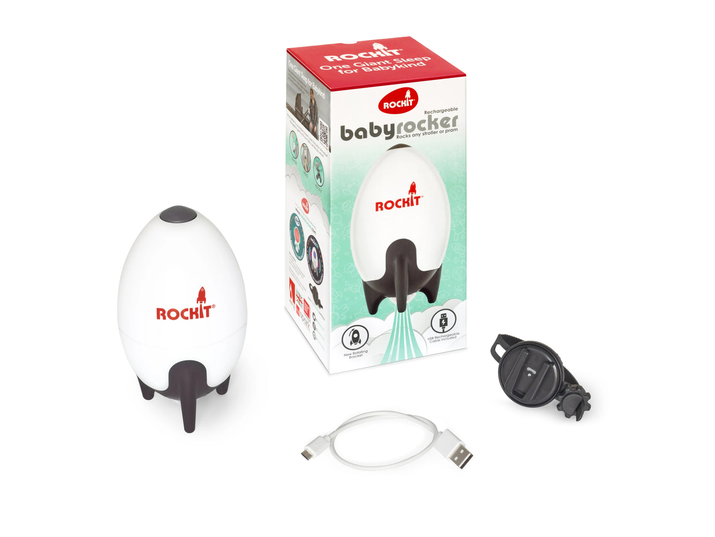 Rockit Rocker- Rechargeable Portable Stroller Baby Rocker