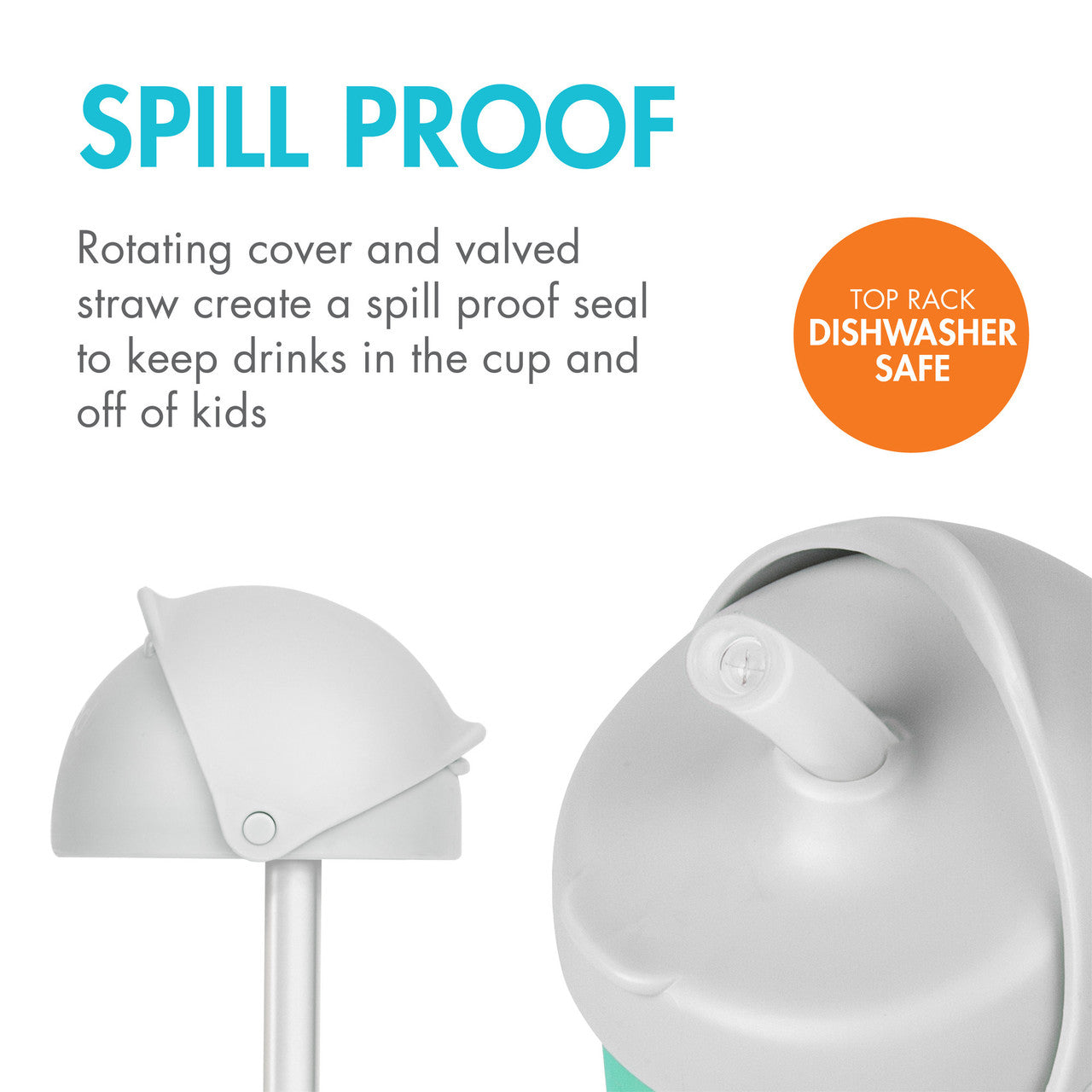 NURSH Silicone Straw Conversion Top – 2-Pack