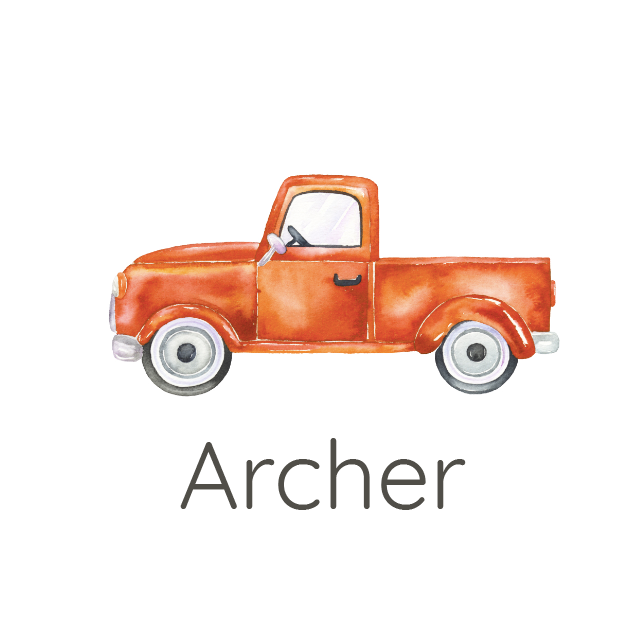 Sugar + Maple Personalized Bib | Trucks