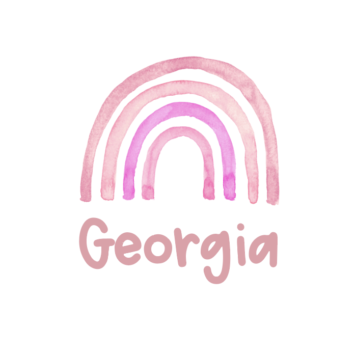 Sugar + Maple Personalized Bib | Rainbow