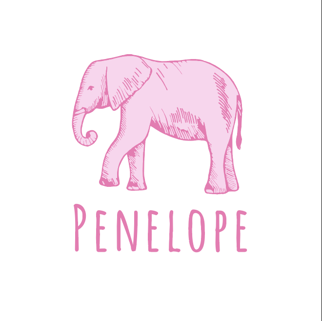 Sugar + Maple Personalized Bib | Elephant