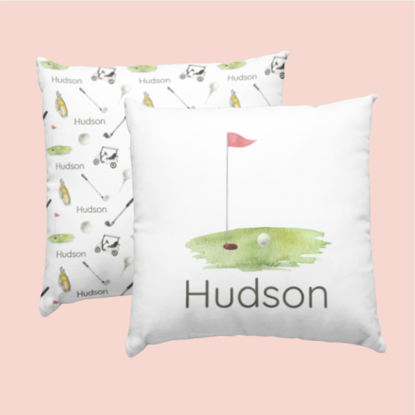 Sugar + Maple Custom Pillow | Centered Putter's Paradise
