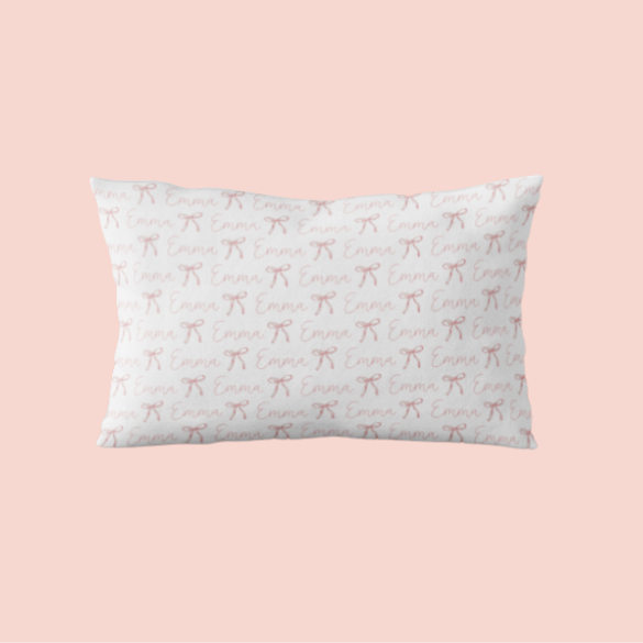 Sugar + Maple Custom Pillow | Ballerina Bows