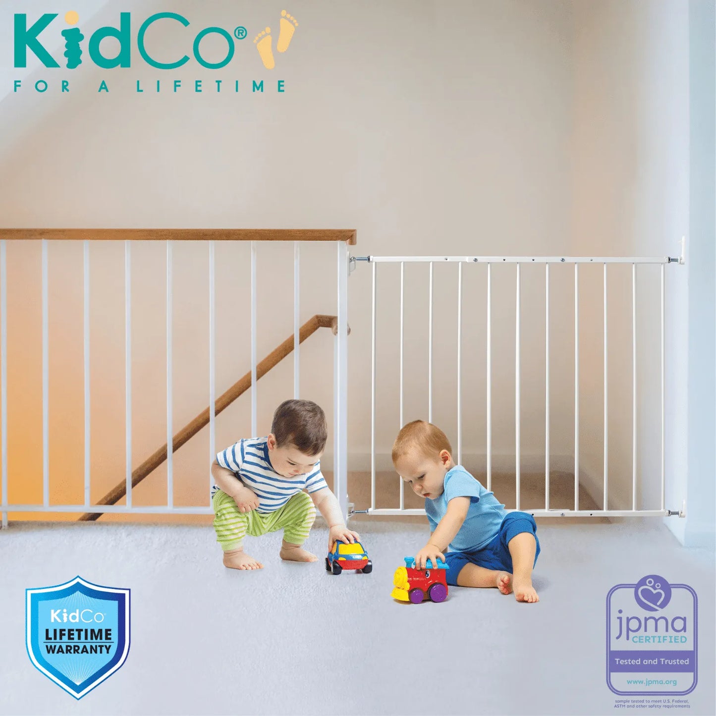 Quick Install Safeway® Top of Stair Baby Safety Gate