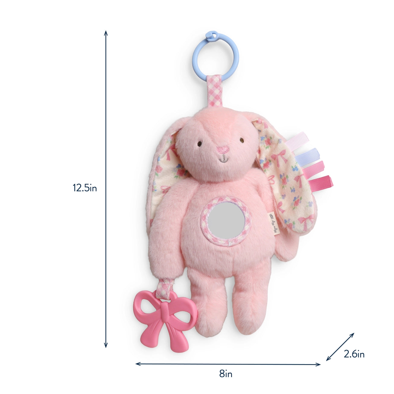 Pink Bunny Bitzy Traveler™ Plush Toy