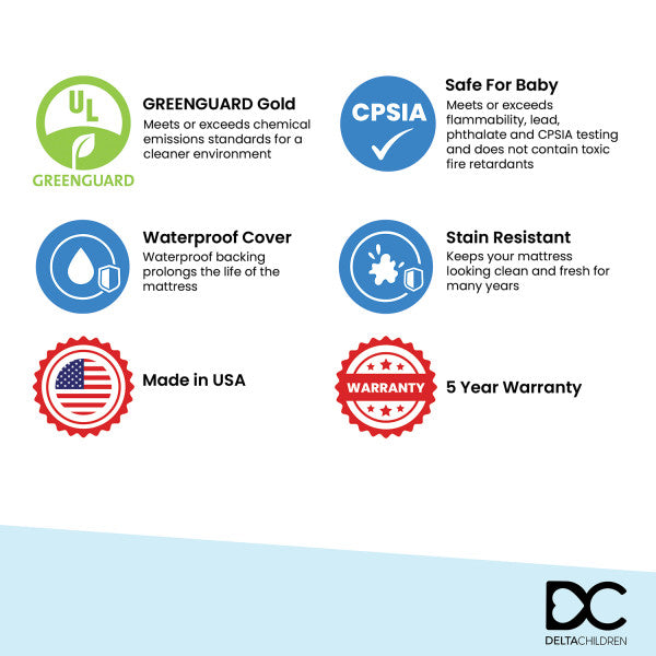 Morning Dove Dual Sided Crib And Toddler Mattress