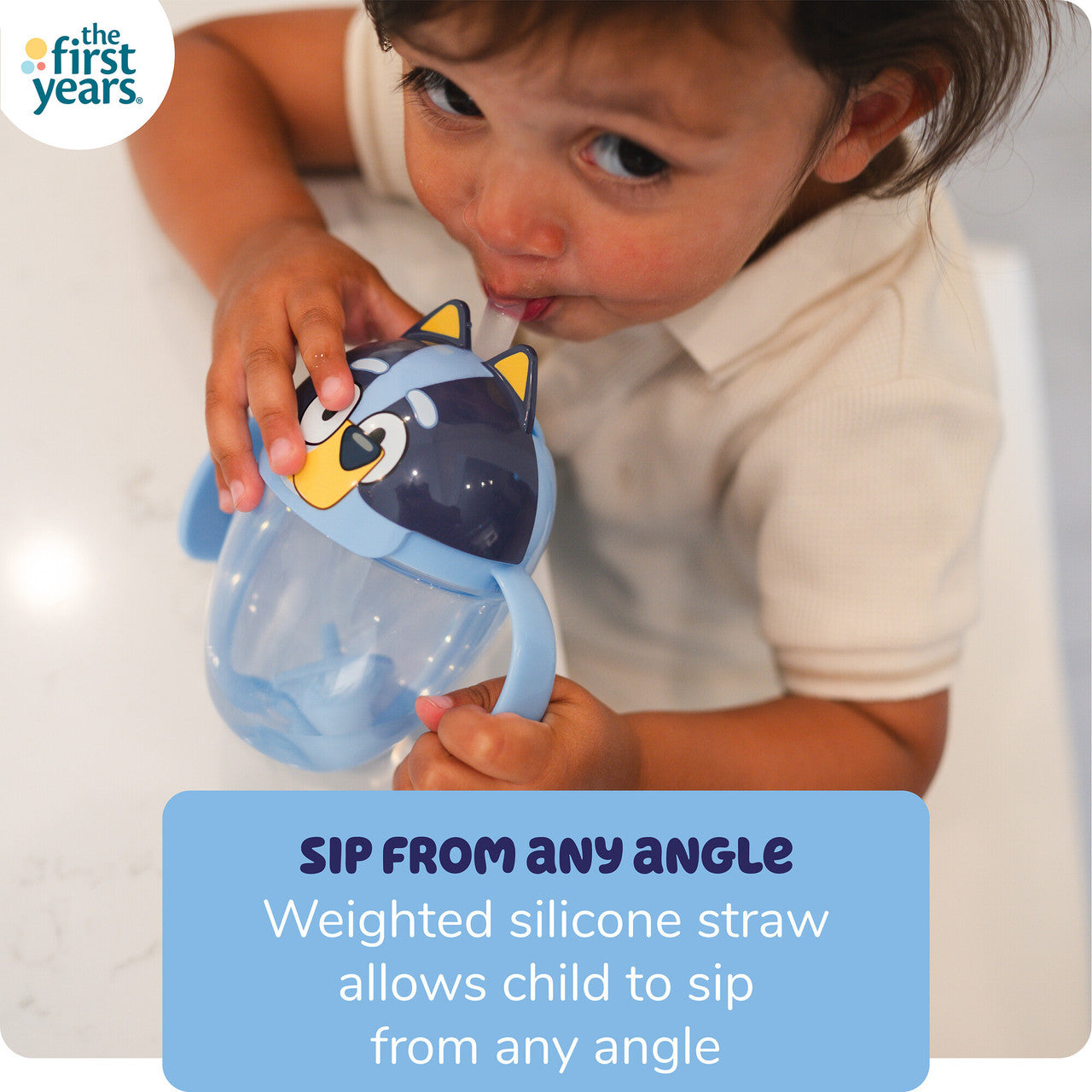 Bluey Weighted Straw Trainer Cup, 7 Oz