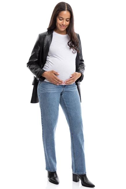 Maternity 30” Straight Leg Jean w/ Bellyband