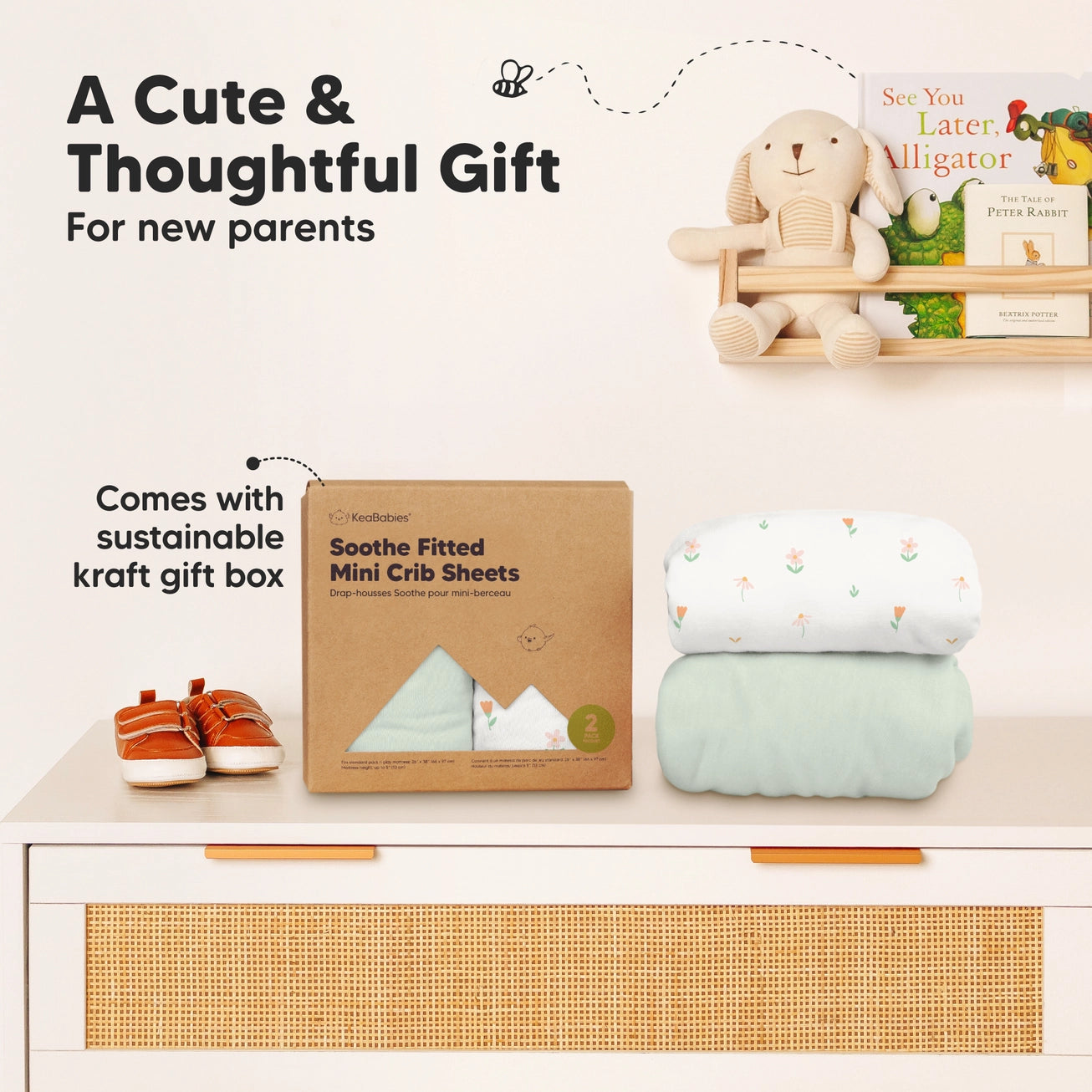 Soothe Fitted Mini Crib Sheets or Pack N Play
