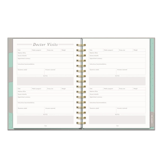 Countdown To Baby Undated Pregnancy Planner