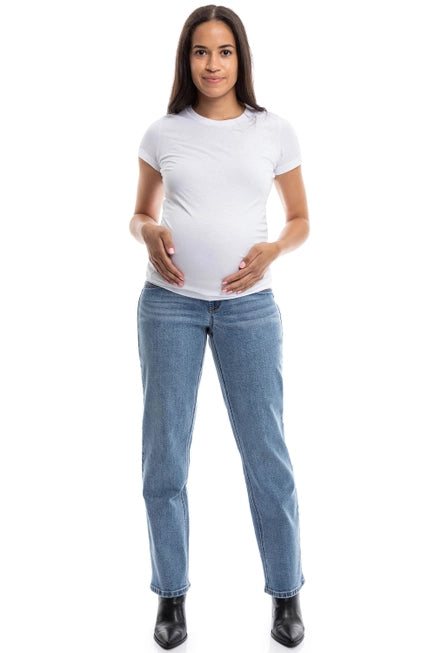 Maternity 30” Straight Leg Jean w/ Bellyband