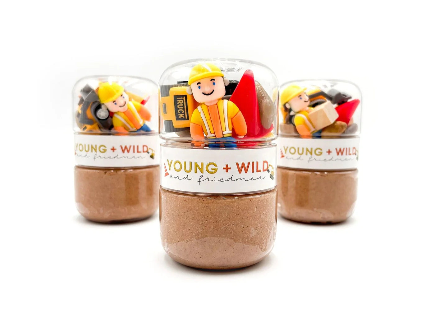 Construction Grab & Go Dough Jar