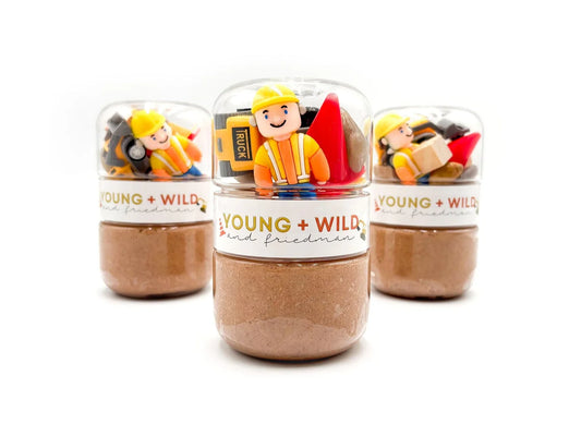 Construction Grab & Go Dough Jar