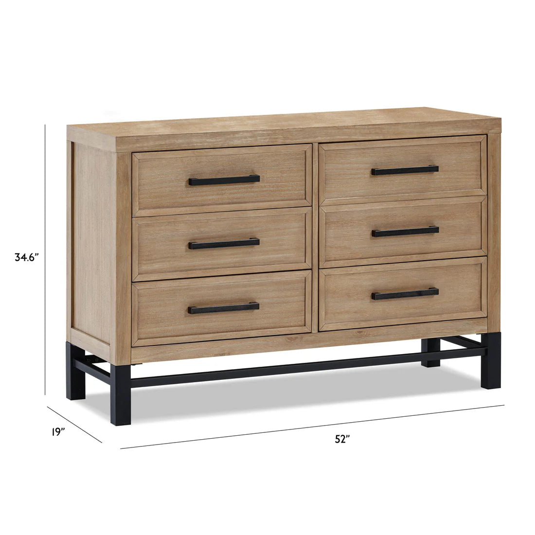 Newbern 6-Drawer Assembled Dresser