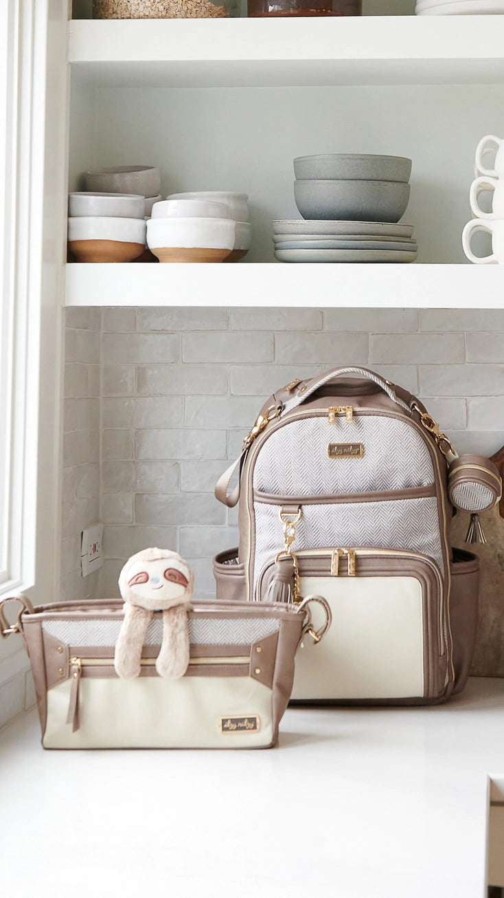 Vanilla Latte Boss Plus™ Backpack Diaper Bag