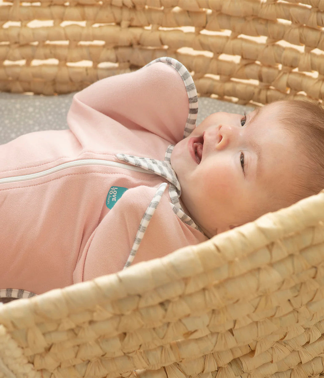 Swaddle Up™ 1.0 Tog Stretch Cotton - Dusty Pink