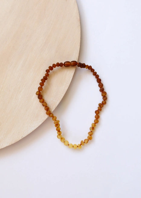 Raw Baltic Amber + Sunflower || Necklace ||