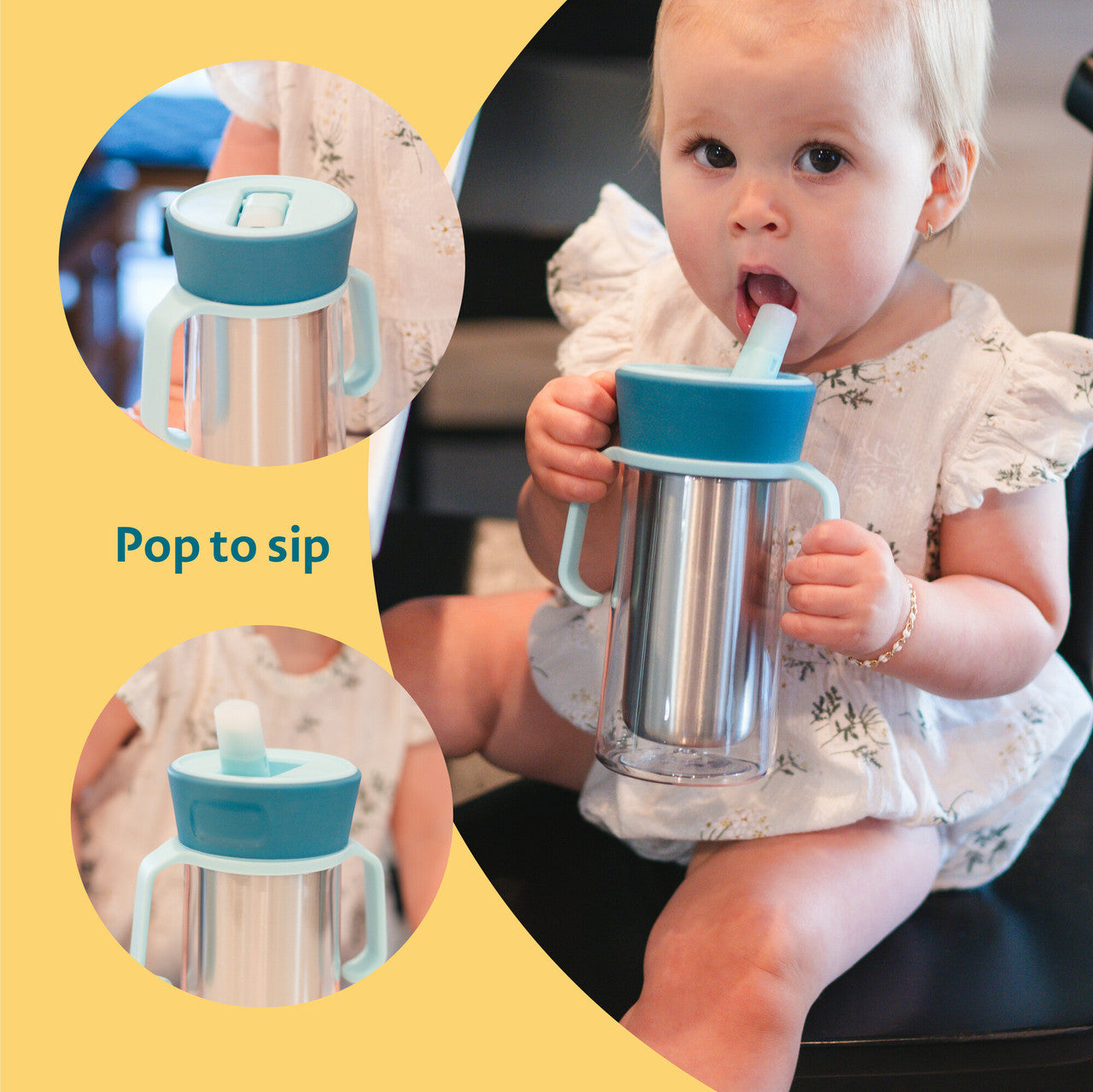 CoolCore™ Insulated Toddler Trainer Cup, 8 Oz - Converts to Water Bottle