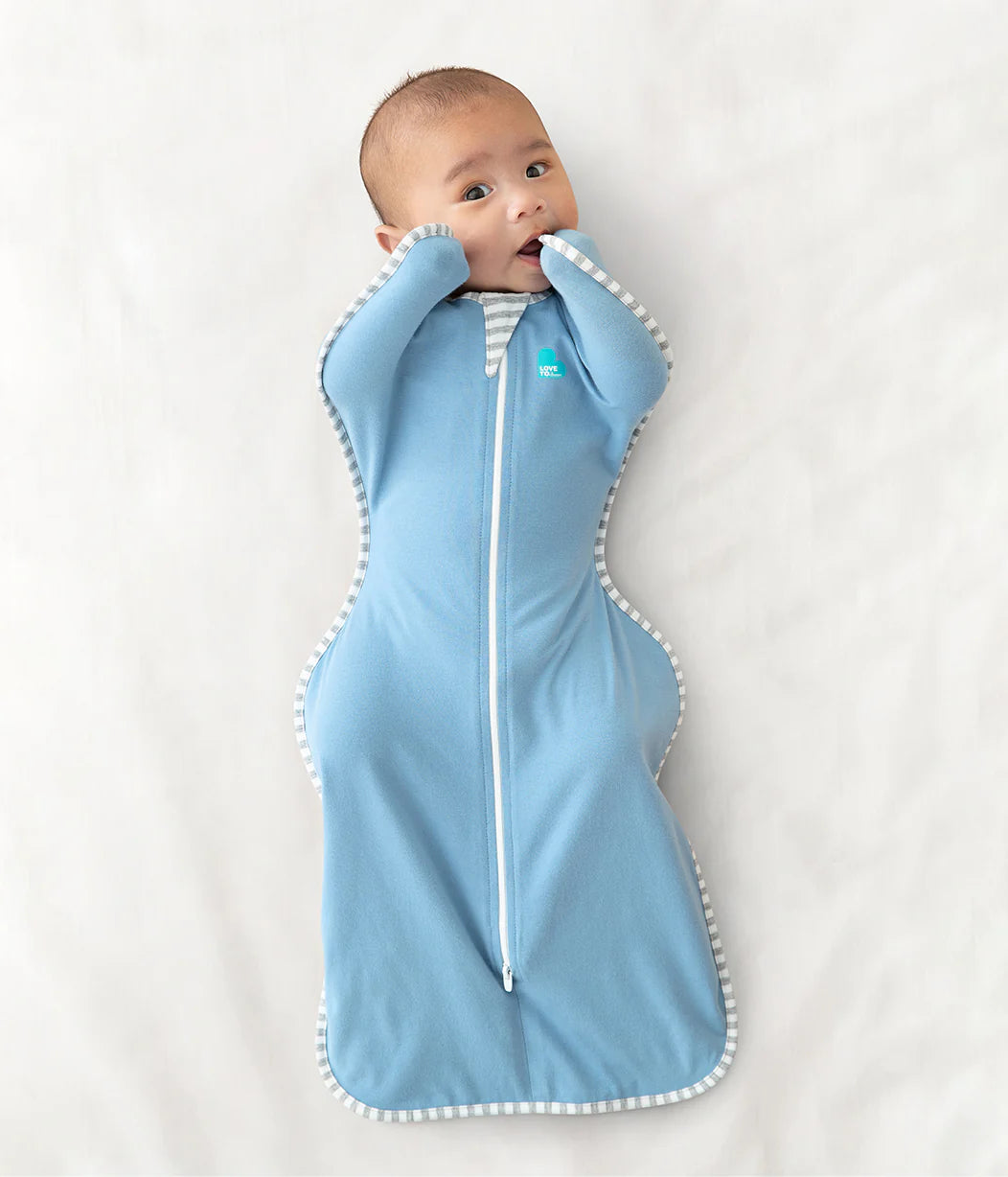 Swaddle Up™ 1.0 Tog Stretch Cotton - Dusty Blue