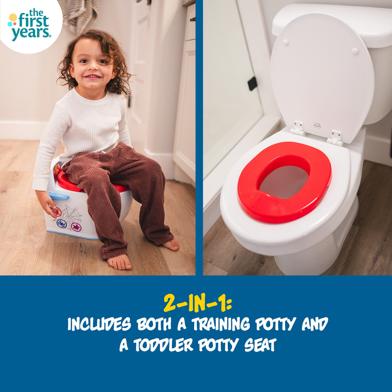 Spidey and his Amazing Friends 2-in-1 Potty & Toddler Toilet Seat