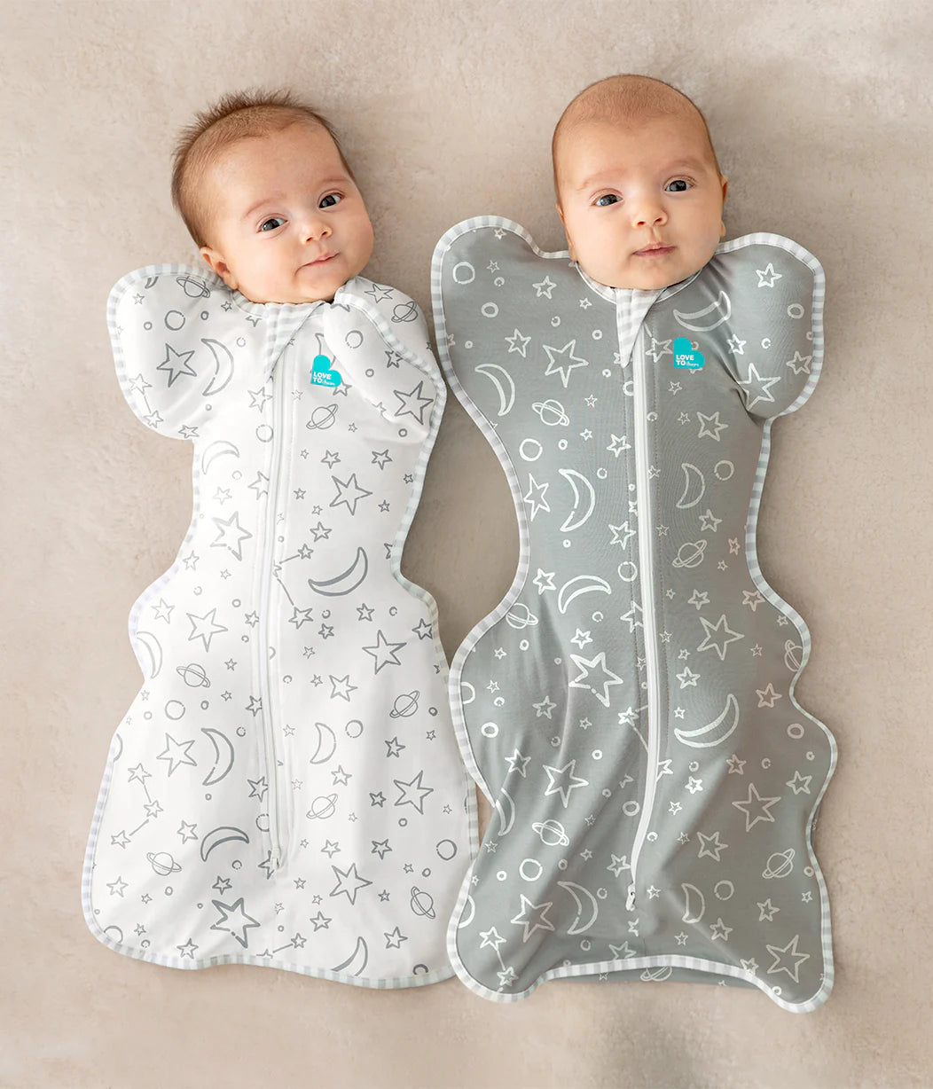 Swaddle Up 1.0 Tog Viscose From Bamboo - Olive Stars & Moon
