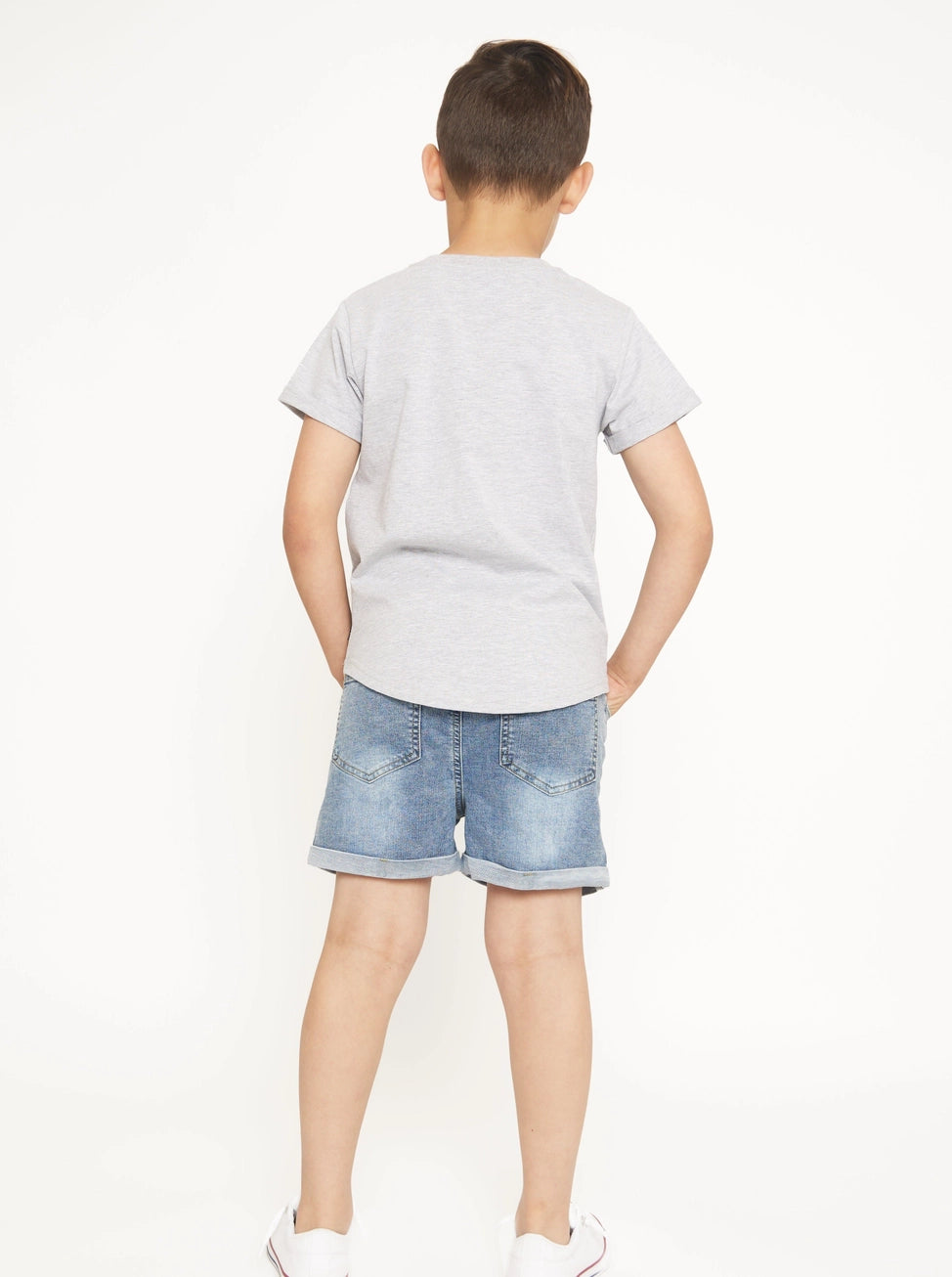 Distressed Denim Short