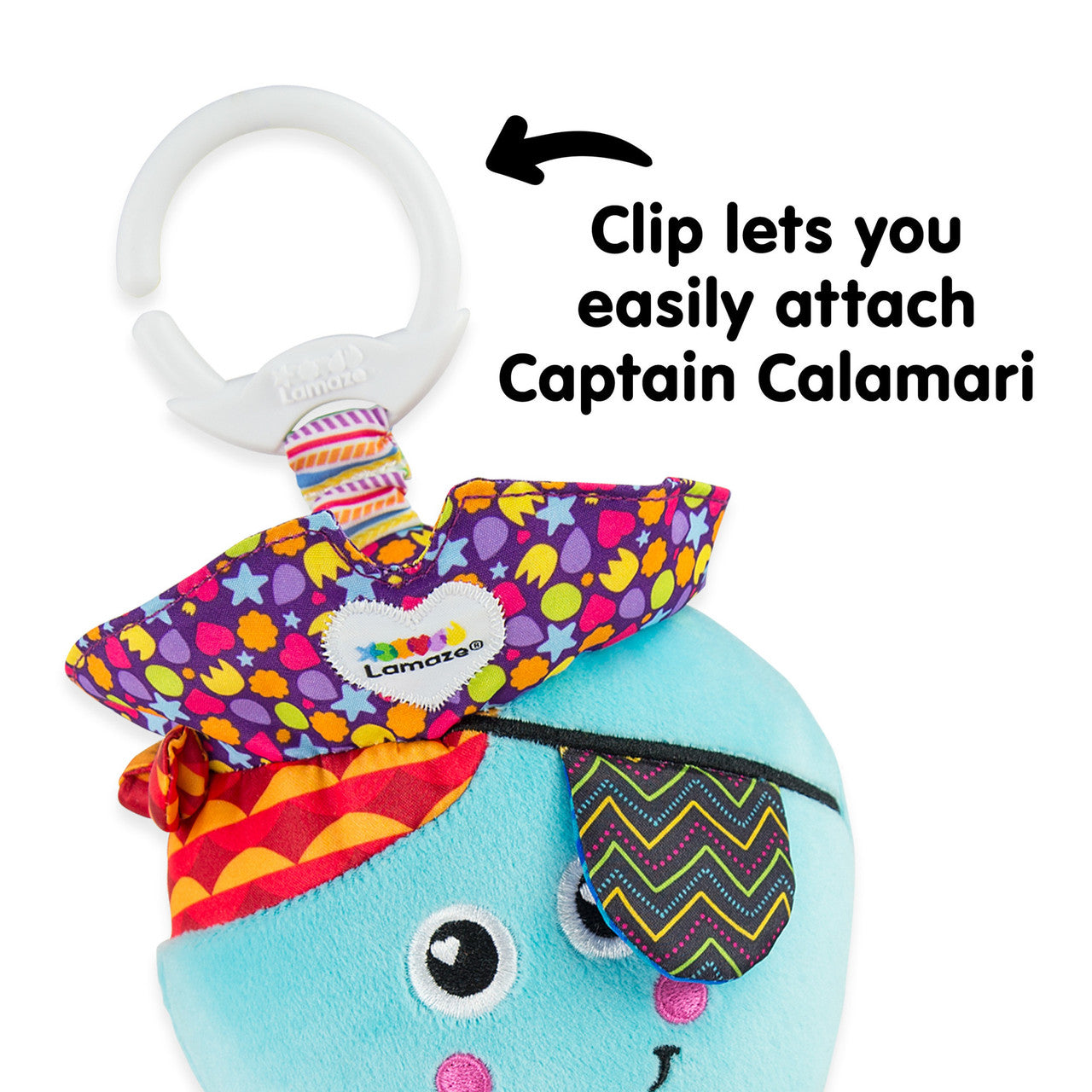 Captain Calamari™ – Clip-On Stroller Toy