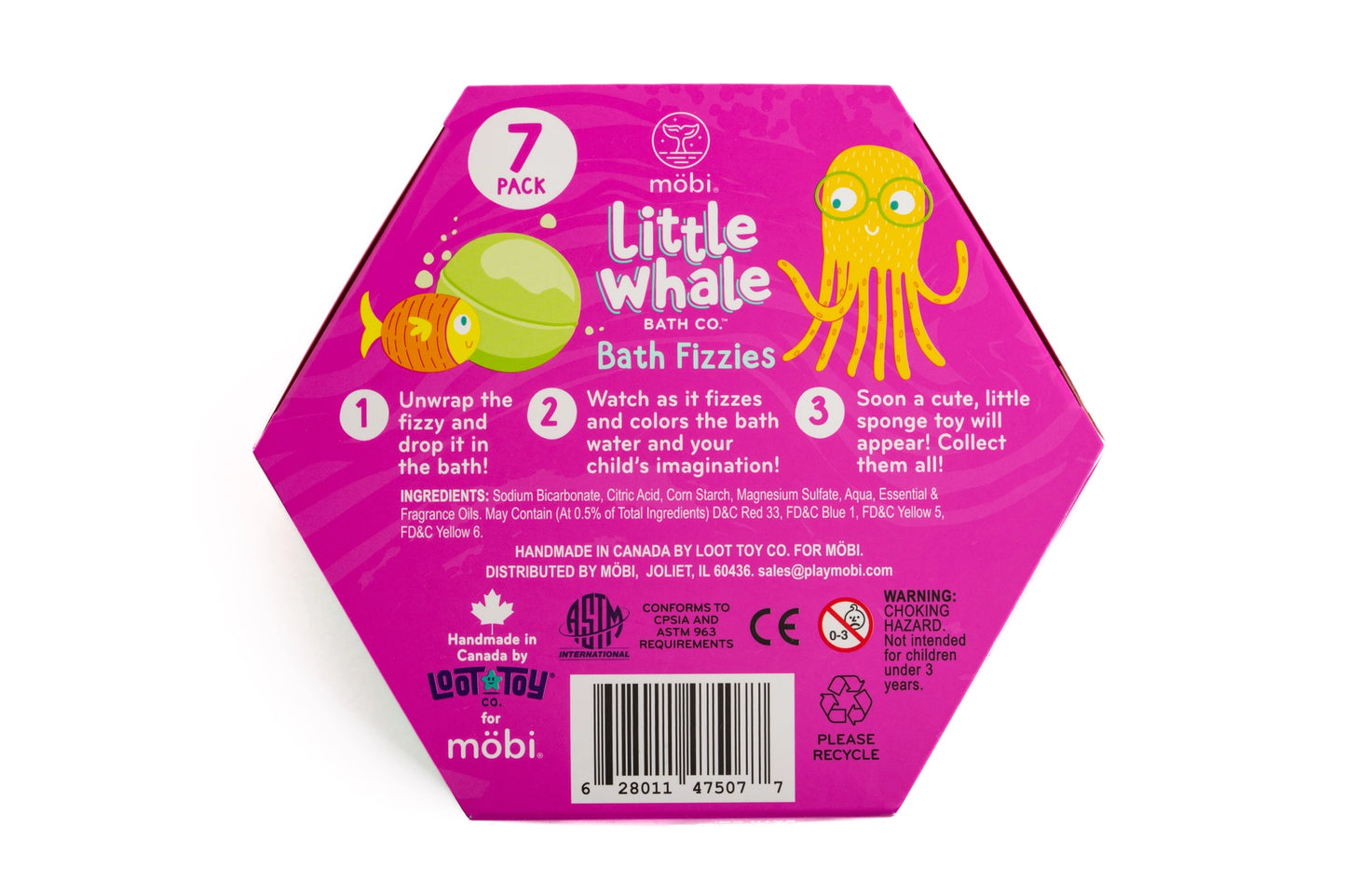 Little Whale Bath Fizzies - 7 Pack