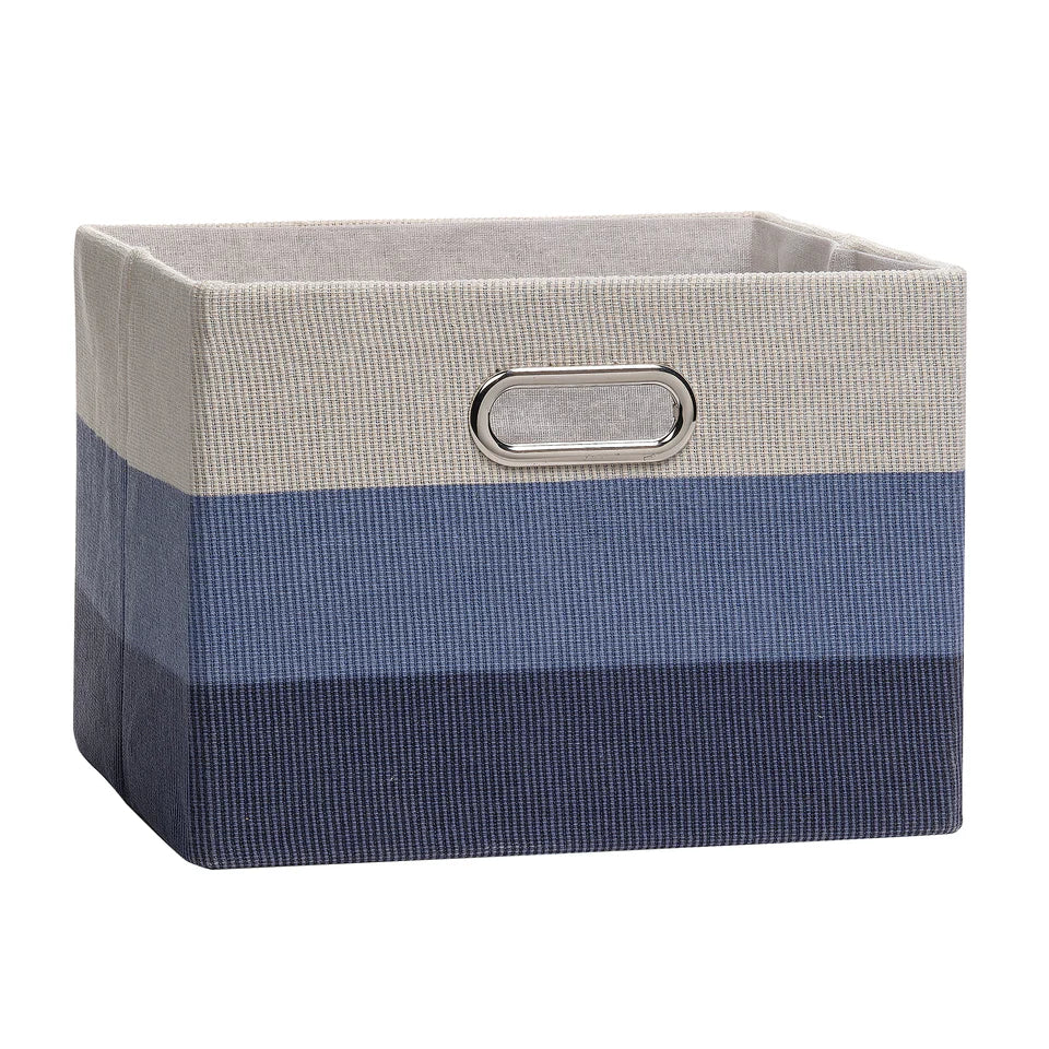 Blue Ombre Foldable/Collapsible Storage Bin/Basket