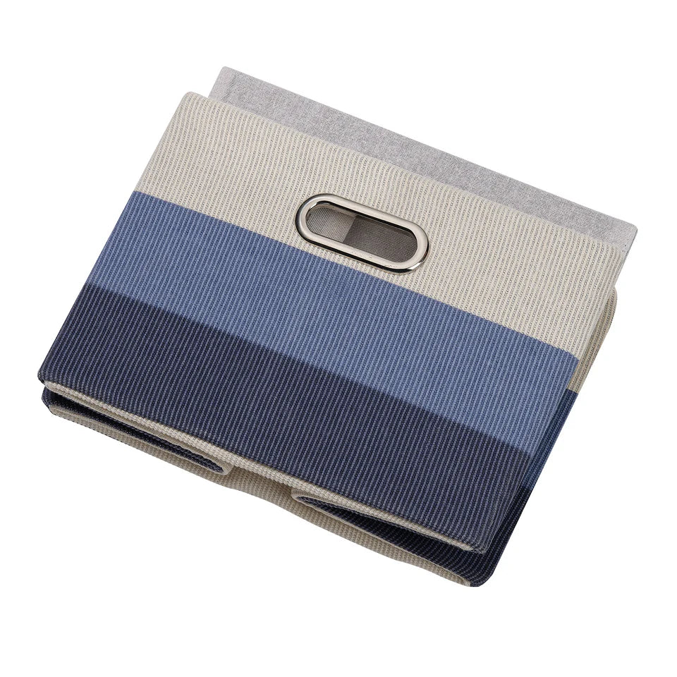 Blue Ombre Foldable/Collapsible Storage Bin/Basket