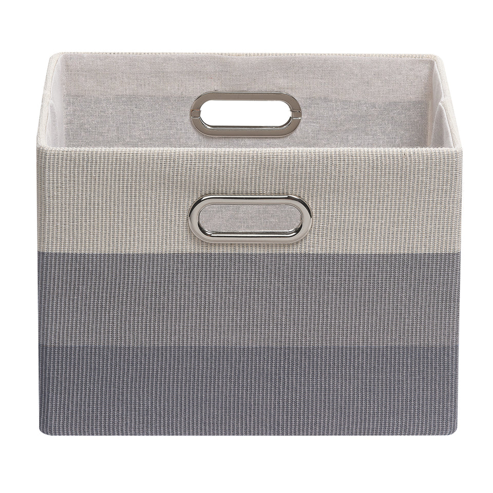 Gray Ombre Foldable/Collapsible Storage Bin/Basket