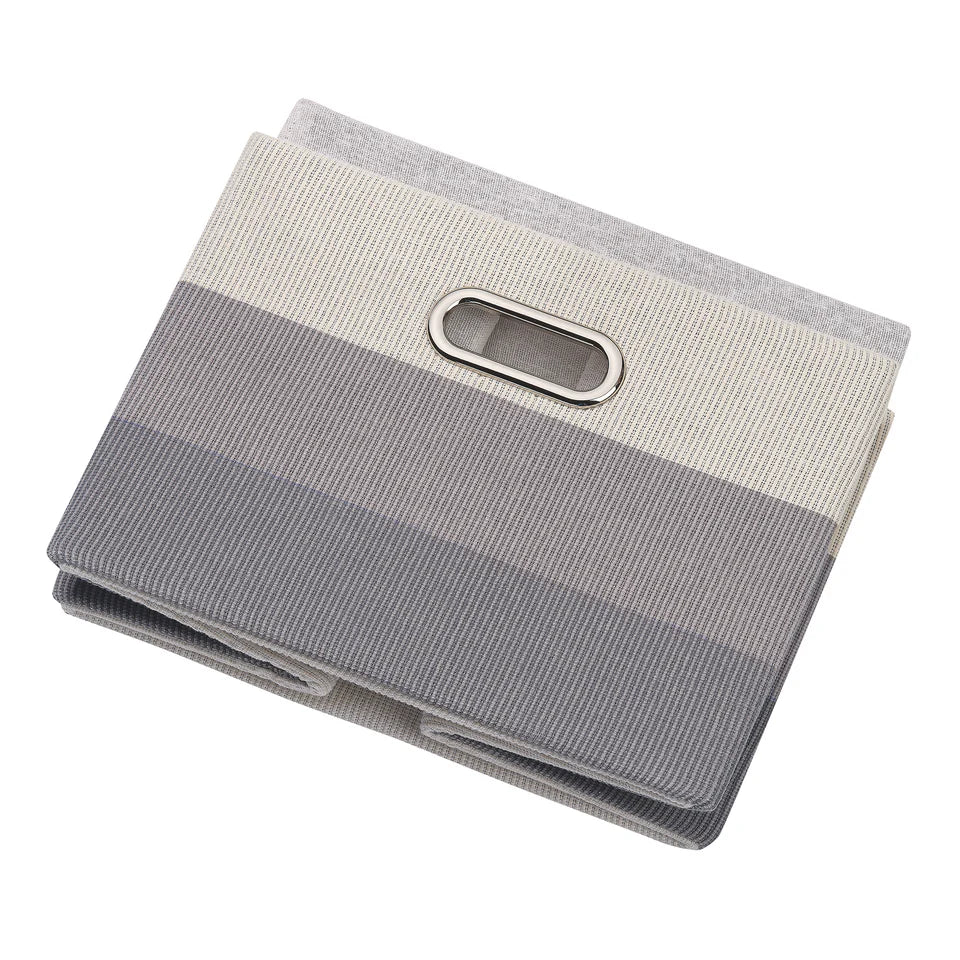 Gray Ombre Foldable/Collapsible Storage Bin/Basket