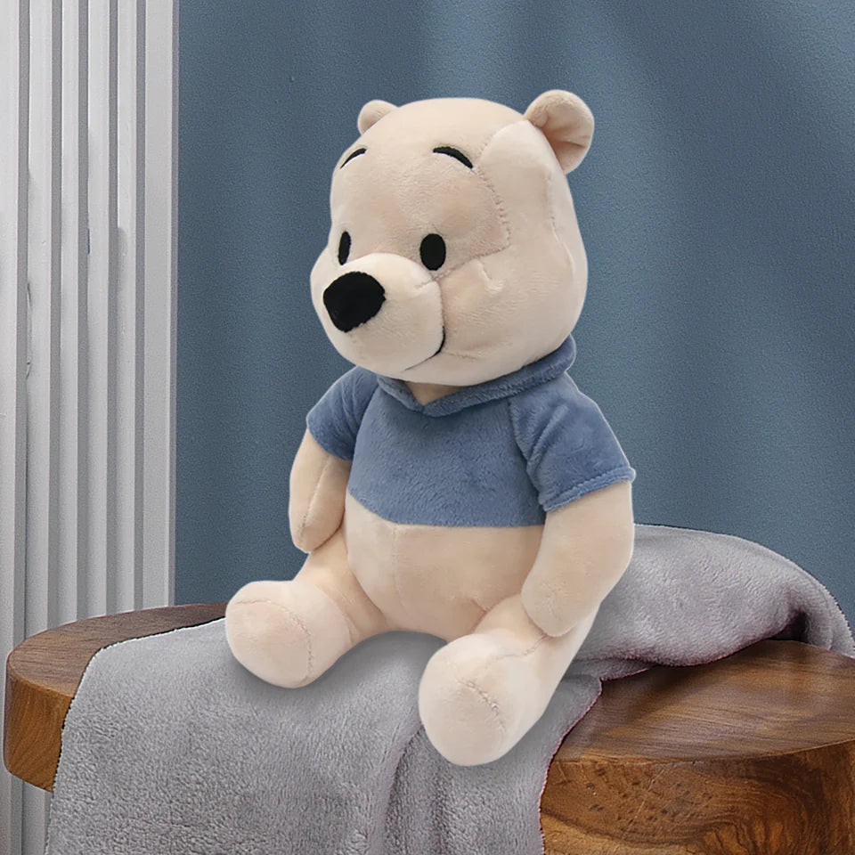 Disney Baby Forever Pooh Beige/Blue Bear Plush – Winnie the Pooh