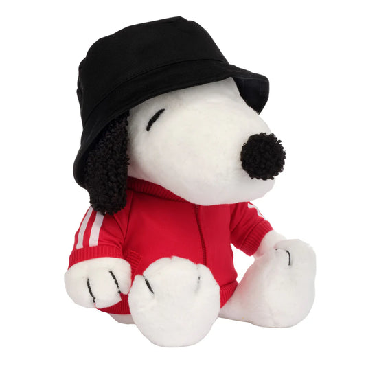 Hip Hop Snoopy Plush Dog Stuffed Animal Toy with Hat & Track Jacket