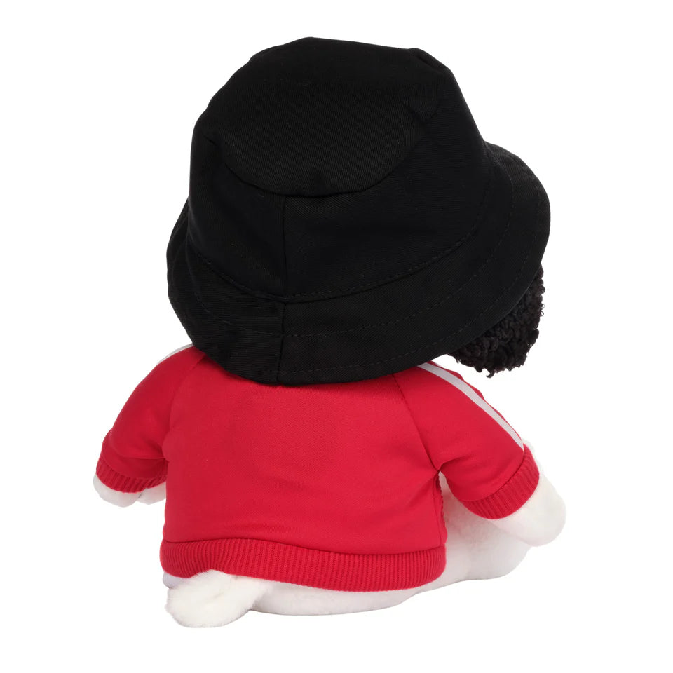 Hip Hop Snoopy Plush Dog Stuffed Animal Toy with Hat & Track Jacket