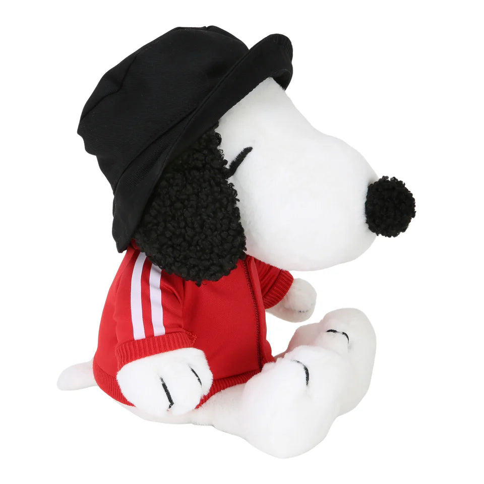 Hip Hop Snoopy Plush Dog Stuffed Animal Toy with Hat & Track Jacket