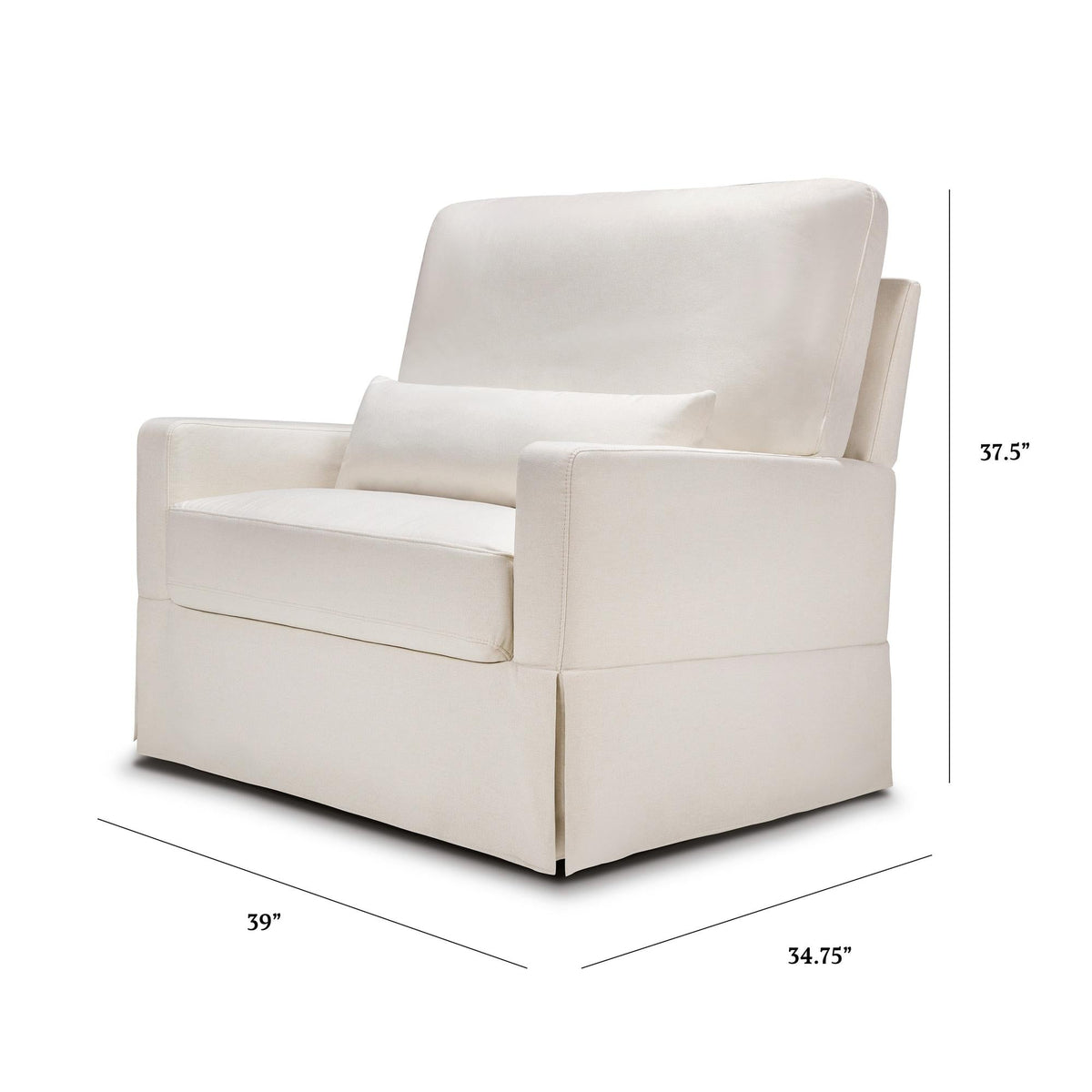 Namesake Crawford Pillowback Chair and a Half Comfort Swivel Glider