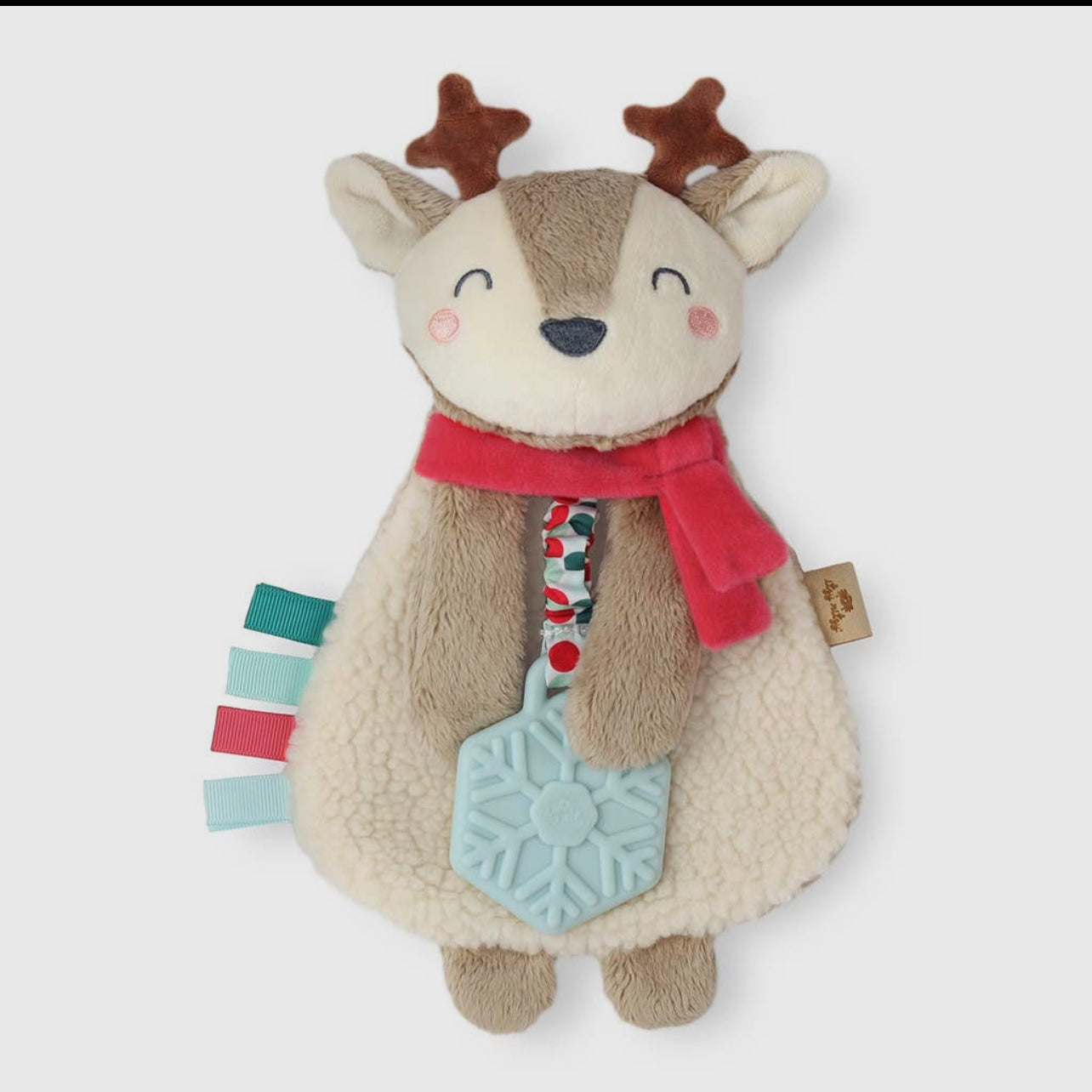 Holiday Itzy Lovey Plush + Teether Toy Reindeer