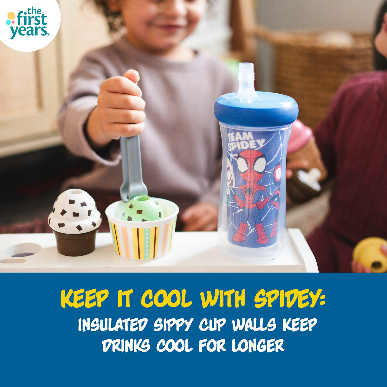 Spidey Insulated Straw Cup, 9 Oz — 2 Pack