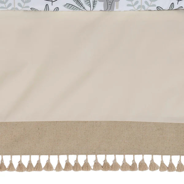 Jungle Adventure Linen/Cotton 3-Piece Nursery Baby Crib Bedding Set