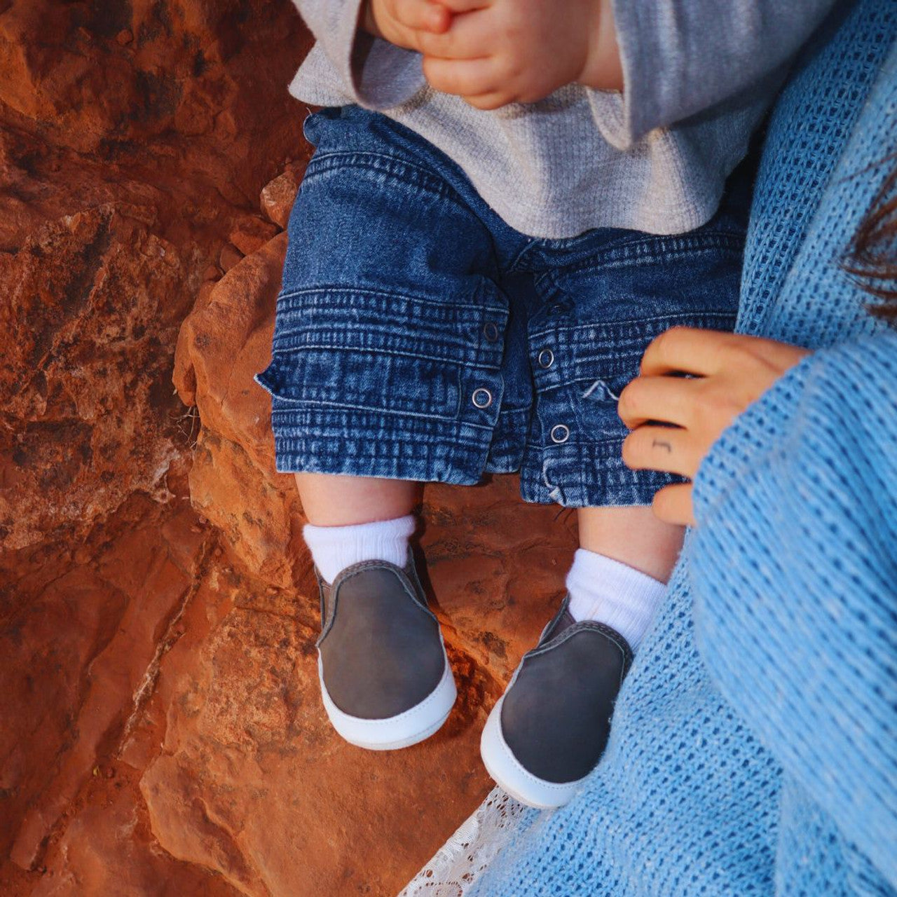 Liam Soft Soles Charcoal Grey