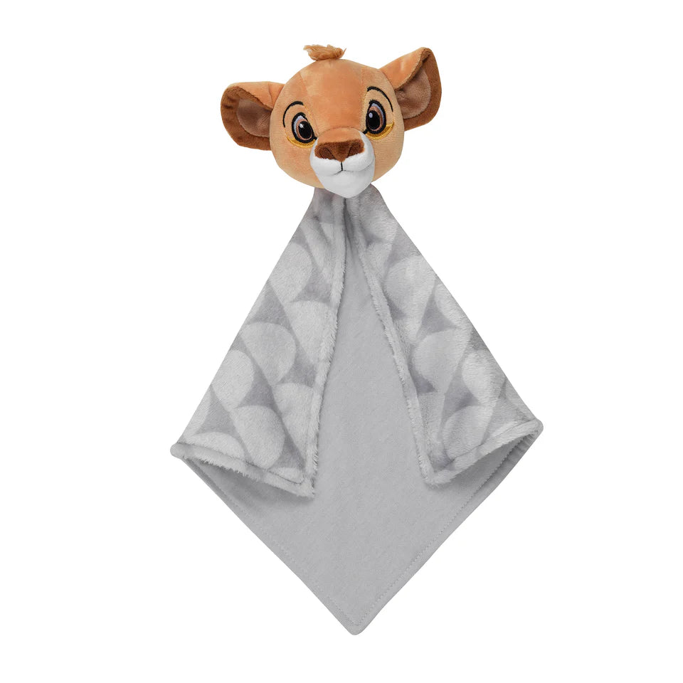 Disney Baby THE LION KING Lovey Gray Plush Security Blanket