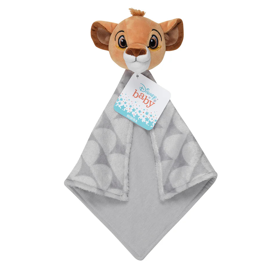 Disney Baby THE LION KING Lovey Gray Plush Security Blanket