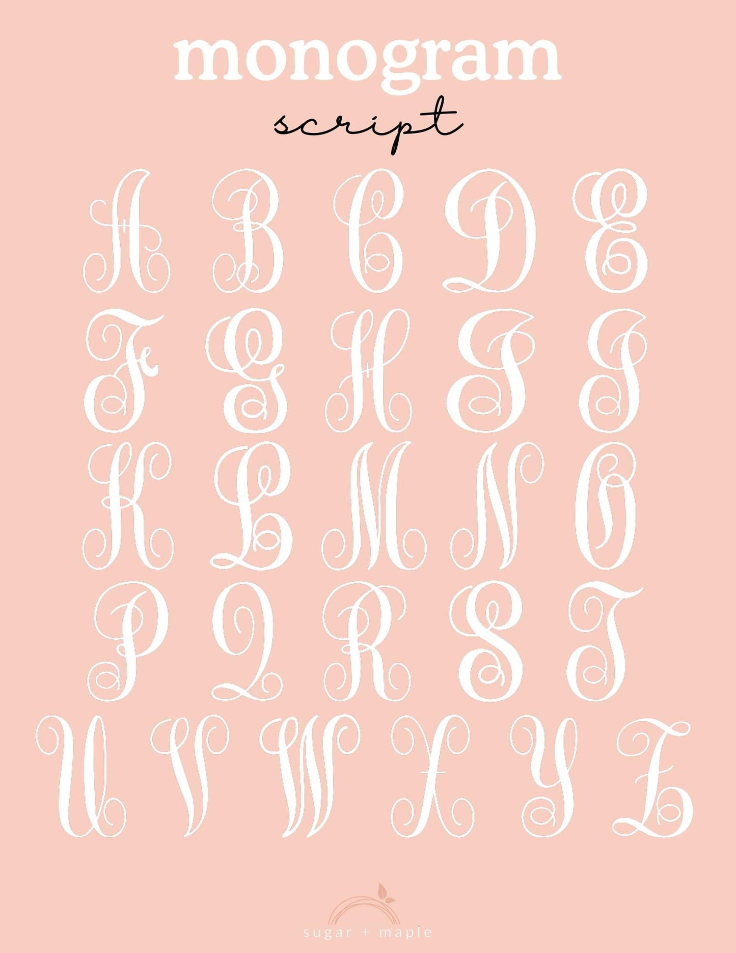Sugar + Maple Sherpa-Lined Personalized Blanket | Monogram