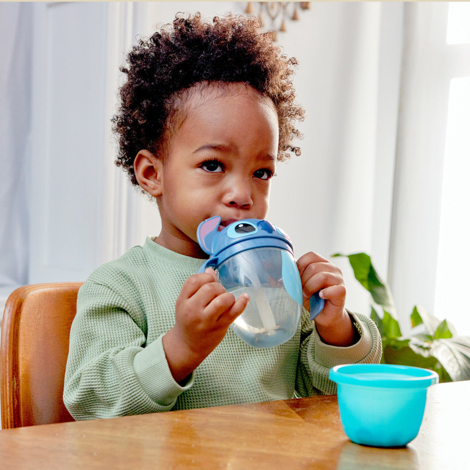 Stitch Flip Top Straw Trainer Cup, 7 Oz