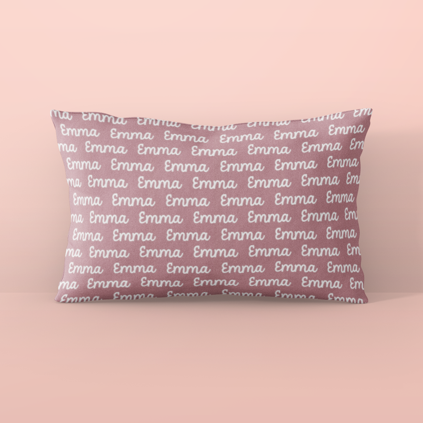 Sugar + Maple Custom Pillow | Centered Name + Repeating Name