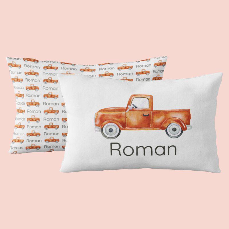 Sugar + Maple Custom Pillow | Centered Truck